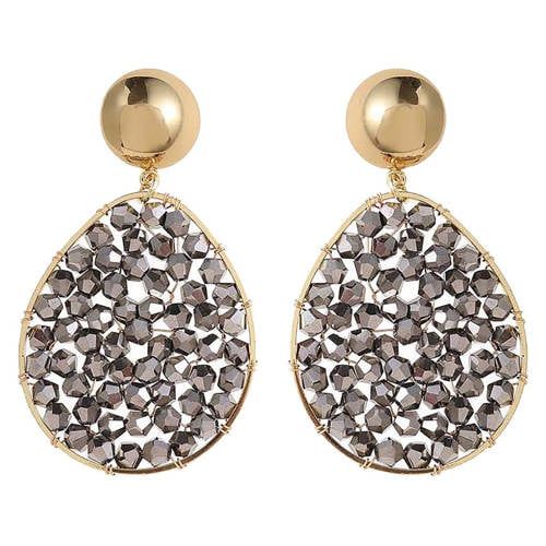 By Jam Gioielli Candy Sweet Jewellery oorbellen CS24272 goudkleurig/grijs