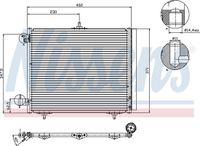 Nissens 94595 Condenser, air conditioning