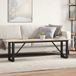 Maison Exclusive - Table de conférence avec cadre en forme de O, 160x40x45 cm, en pin et acier