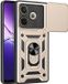 Techsuit Hoesje geschikt voor Oppo A5 Pro - Camshield Back Cover - Goud