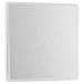 BG Electrical PCDBS12EW Wandschakelaar, enkelvoudig, 2-weg rand-tot-rand, kantelbaar, schroefloze look, afgeronde randen, Evolve, geborsteld staal, 20 A, 16 AX, PCDBS12EW