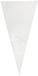 Mopec zak driehoekig, transparant, 200 stuks, 0,02 x 42,00 x 20,00 cm