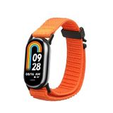 kwmobile nylon bandje voor smartwatch - geschikt voor Xiaomi Mi Band 10 / Mi Band 9 / 8 - Polsbandje in mat oranje