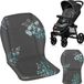 Lionelo Seatliner - Universeel Inlegkussen Kinderwagen - Dubbelzijdig Design - Hydrofobe Stof - Flexibele Pasvorm - Wasbaar - Comfortabel & Zacht - Golden Moments