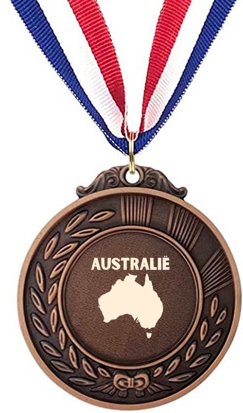 Akyol - Australië Medaille Bronskleuring - Piloot - Australië Cadeau - Metaal - 6.5 cm