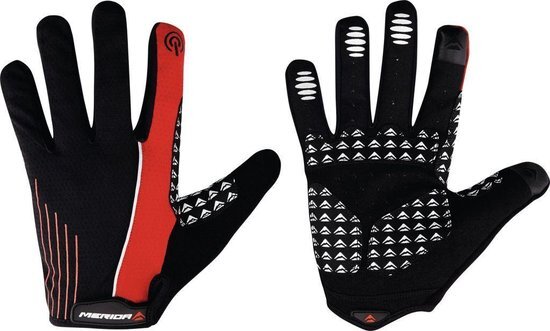 Merida Handschoenen Lang Zwart/Rood
