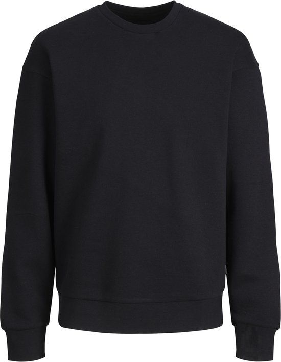 JACK&JONES PLUS JJEBRADLEY SWEAT CREW NOOS PLS Heren Trui - Black - Maat 5XL