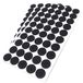 Adsamm® 150 x Zelfklevende Viltglijders Zwart ø 22 mm Rond 3,5 mm Dik