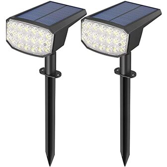AOSTOK LED Solar Tuinverlichting - 500LM - Waterdicht - Buitenlamp