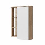 Vicco Karen Badkamerkast – 50 x 75 cm met deur en open vakken Sonoma/Wit