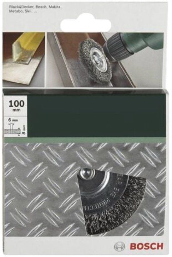 Bosch - Schijfborstels voor boormachines - gegolfde draad, 100 mm