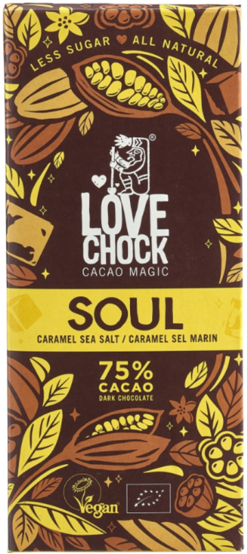 Soul Vegan Pure Chocolate Caramel Sea Salt 70g
