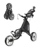 Caddytek CaddyLite EZ V8 Golfwagen met 3 wielen, opvouwbaar licht duwkarretje met voetrem, gemakkelijk te openen en te sluiten