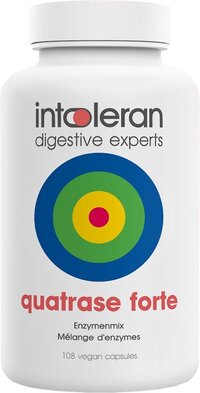 Intoleran Quatrase 10.000 (forte) Spijsverteringsenzymen - 108 capsules