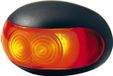 Hella Markering LED Ovaal Opbouw Wit met Rood Binnenglas