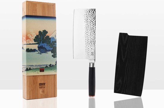 Kotai Chinees Hakmes - 19 cm lemmet - Zwart/Grijs