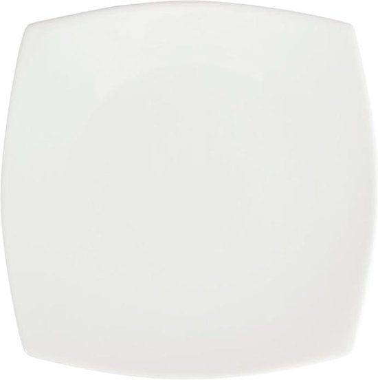 Olympia Whiteware Vierkante Borden - 24x24 cm - 12 Stuks