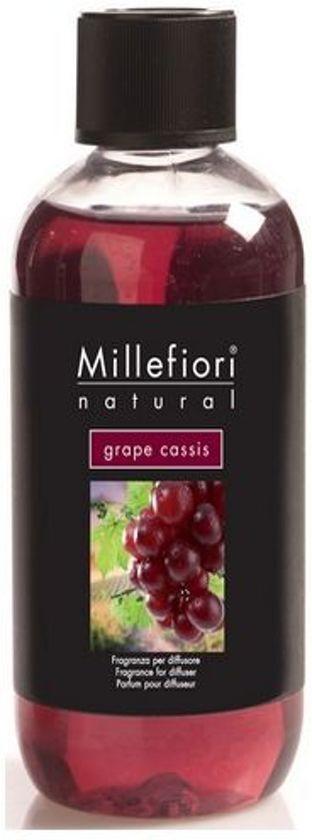 Millefiori Milano Refill voor Geurstokjes Grape Cassis 250 ml - Paars
