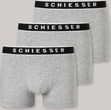 Schiesser 95/5 Heren Shorts - Grijs melange - 3 pack - Maat S