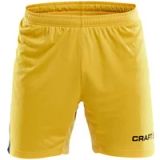 Craft Progress Contrast Short Heren - Geel / Royal | Maat: 3XL