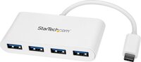 StarTech.com USB-C Hub - 4-poorts USB 3.0 - USB-C naar 4x USB-A - Wit