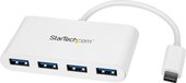 StarTech.com USB-C Hub - 4-poorts USB 3.0 - USB-C naar 4x USB-A - Wit