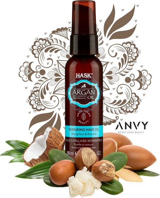 Hask Argan Oil Repairing Shine Hair Oil