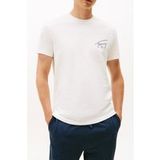 Tommy Hilfiger Regular Sign Backprint T-shirt Ecru Maat: XXL