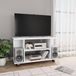 vidaXL meuble TV sur roulettes 80x40x45 cm bois de pin blanc