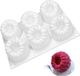 Unyqoos® Moule de cuisson réutilisable en silicone 3D avec six formes pour desserts créatifs