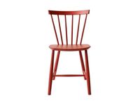 FDB Møbler Chaise J46 Hêtre peint rouge