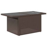 vidaXL 7-delige Loungeset met kussens, polyrattan, bruin