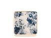 H&H 3241312 vierkant bord Indigo, Stoneware, 21 cm