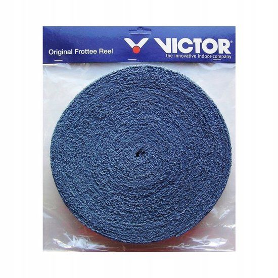 VICTOR Frottee Grip Badmintonband Blauw 12m