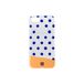 Beschermhoes Io&Mio Beschermhoes voor iPhone 7, iPhone 8 en iPhone SE Wit en oranje, met exclusief polkadot ontwerp