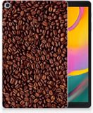 B2Ctelecom Samsung Galaxy Tab A 10.1 (2019) Uniek Tablethoesje Koffiebonen