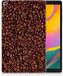B2Ctelecom Samsung Galaxy Tab A 10.1 (2019) Uniek Tablethoesje Koffiebonen