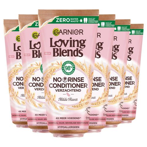 Garnier Loving Blends No Rinse Milde haver conditioner - 6 stuks voordeelverpakking