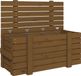 vidaXL Opbergbox massief grenenhout honingbruin 91x40,5x42 cm