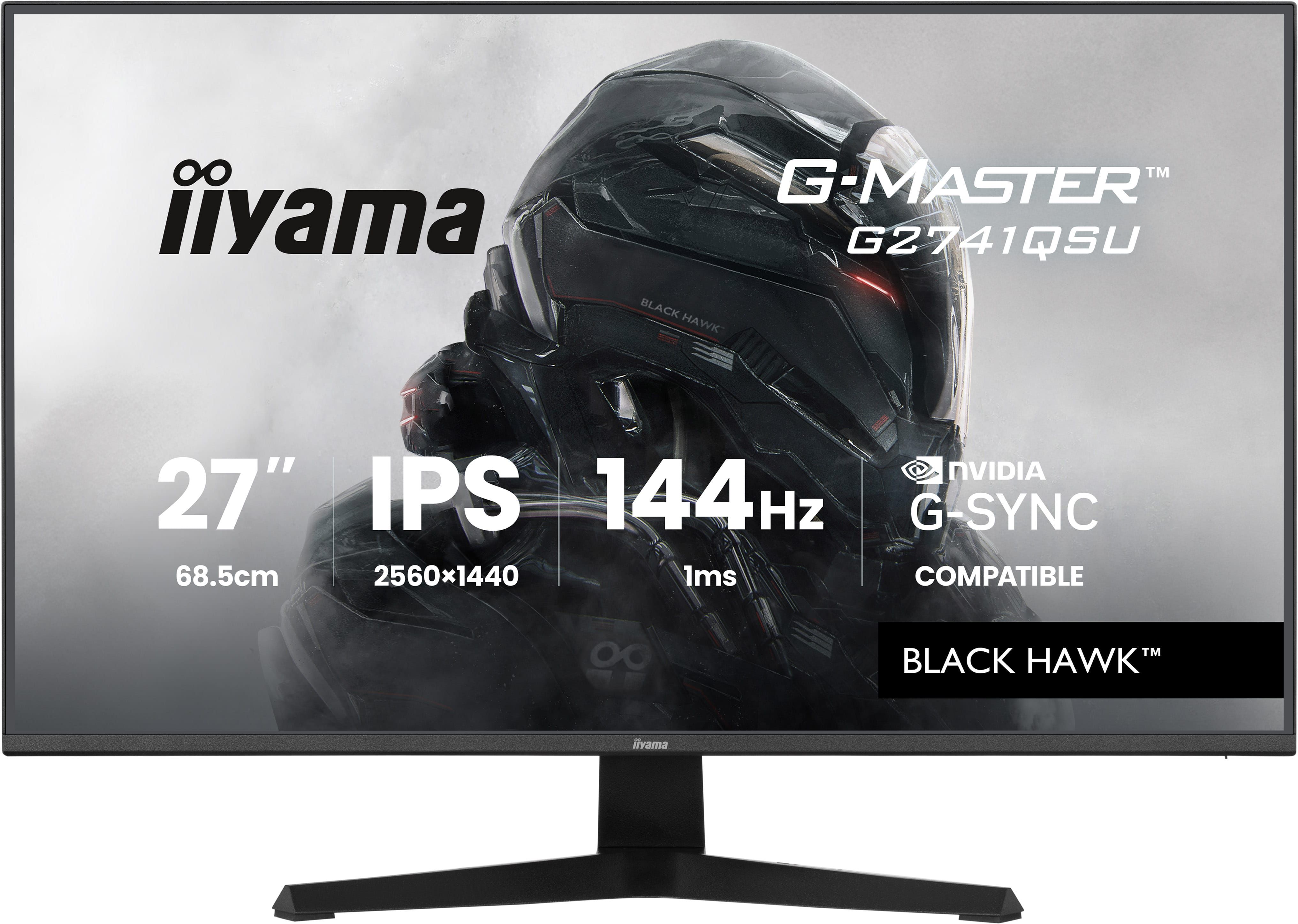 iiyama G-Master G2741QSU-B1 Black Hawk - 27 inch - QHD - IPS - 144 Hz