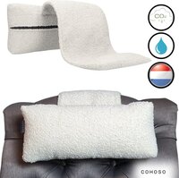 Cohoso® Handgemaakt Orthopedisch Nekkussen - Semmie Creme - 38 cm