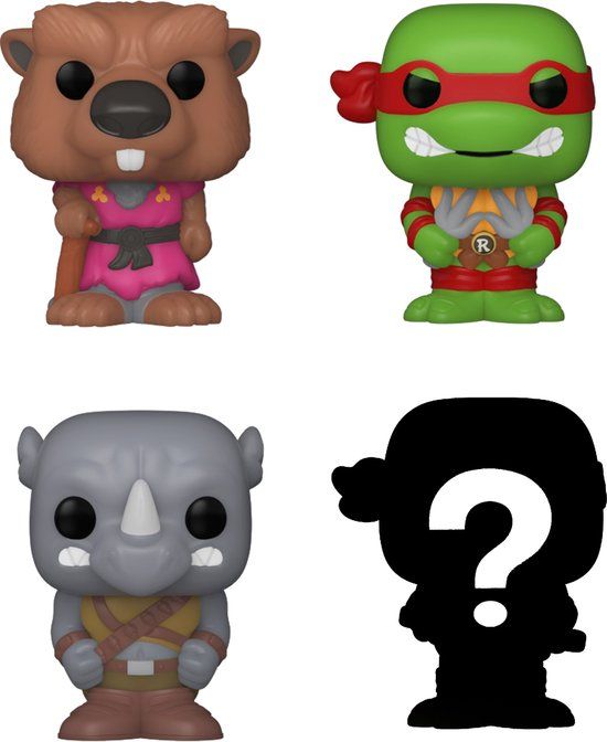 Funko Teenage Mutant Ninja Turtles - Bitty POP! 4-Pack Splinter 2,5 cm Verzamelfiguur - Multicolours