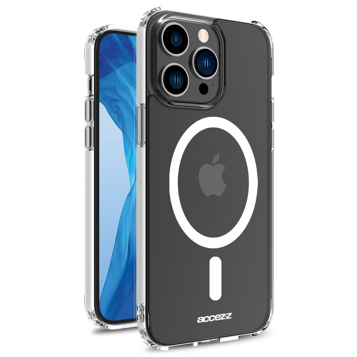 Accezz Clear Backcover with MagSafe for iPhone 14 Pro - Transparent