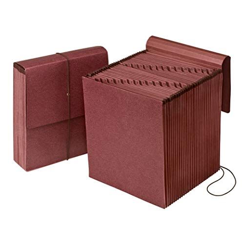 Pendaflex Reinforced Vertical Daily File - 1-31/31 Pocket, Letter Size, Red Fiber