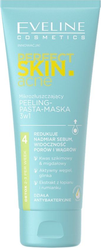 Perfect Skin Acne Micro-Exfoliating Scrub, Pasta & Mask 3-in-1 - 75ml
