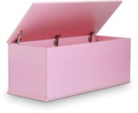 VDD Home Opbergkist - Speelgoedkist - DekenKist - Roze - MDF - 100 x 40 x 40 cm