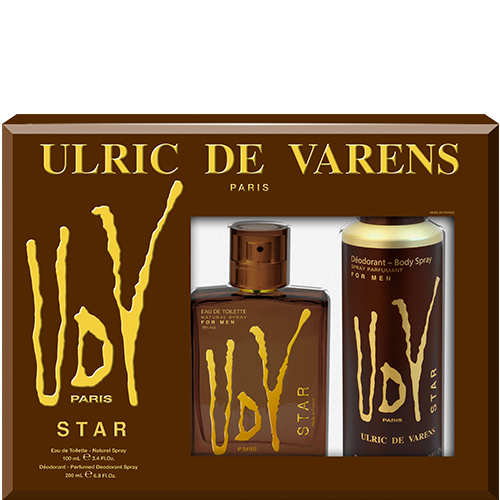 Ulric de Varens Star Eau De Toilette Spray 100ml Set 2 Pieces 2019 heren