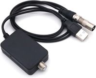 Kivora B.V. HDTV Indoor HD digitale tv-antenne, signaalversterker, aarding, ontvanger, antenneversterker, ATSC, noir