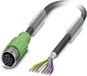 Phoenix Contact 1522888 Sensor/actuator connector, geassembleerd M12 Aantal polen: 8 Bus, recht 5.00 m 1 stuk(s)