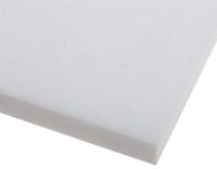 RS PRO PTFE kunststof plaat, wit, 15mm x 300mm x 300mm
